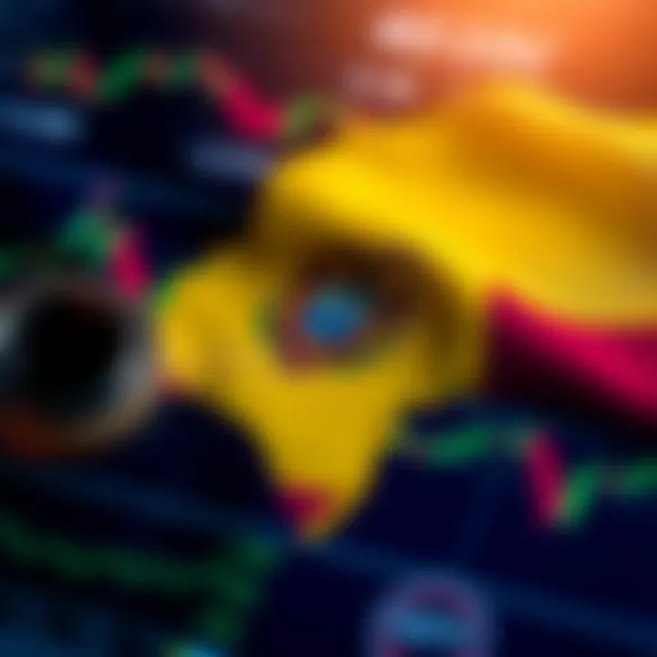 Colombian flag overlay on financial charts illustrating legal framework and investment strategies