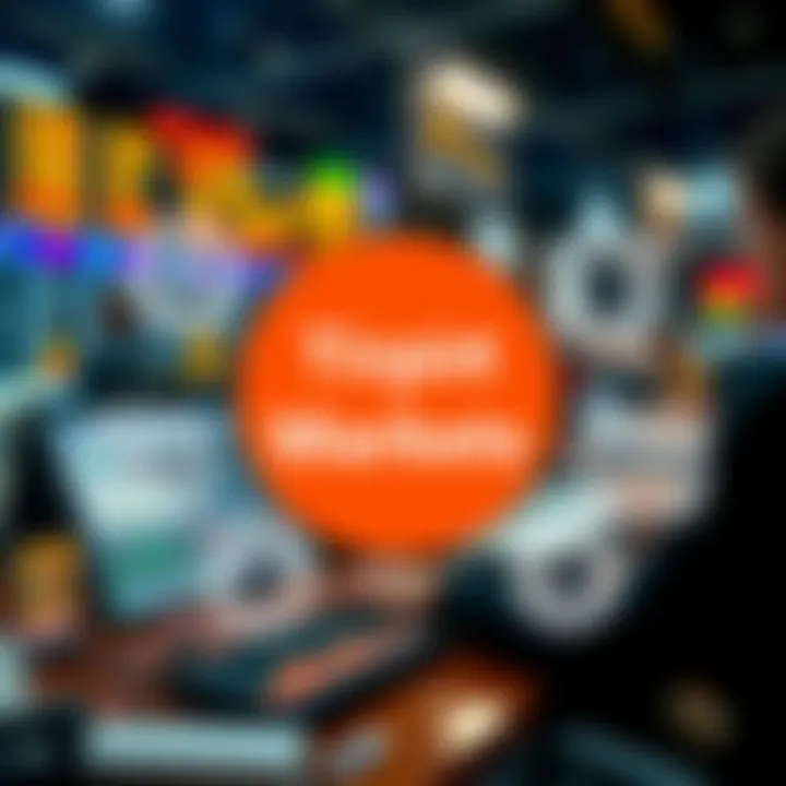 Graphic showcasing popular trading markets and recommended platforms for beginners