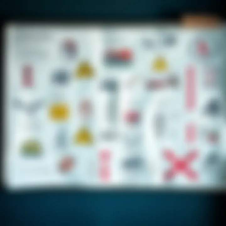 Artwork Depicting School Hazards and Prevention Strategies Creative artwork showing various school hazards and preventive actions depicted through drawings