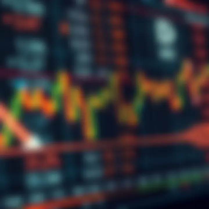 Currency Exchange Rate Fluctuations in Forex Trading Graph showing currency pairs exchange rates fluctuating in Forex market
