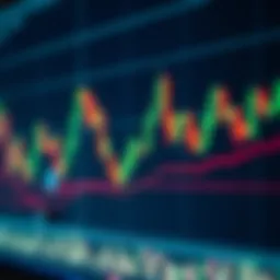 Candlestick Patterns and Trend Lines in Technical Analysis Chart showing candlestick patterns and trend lines in financial trading
