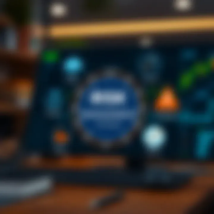 Essential Risk Management Techniques for New Traders Illustration of risk management strategies with financial tools and safety icons