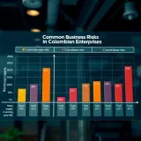Chart displaying common types of risks faced by Colombian enterprises