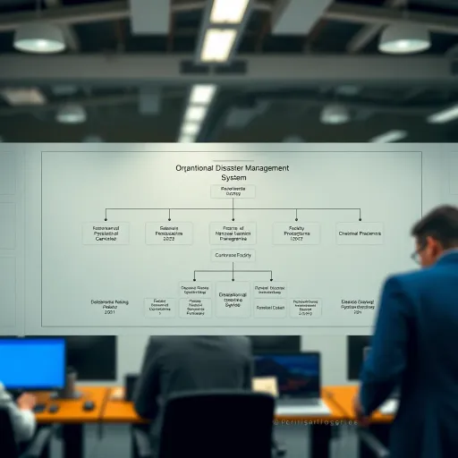 Diagram showing institutional structure of Colombia's National Disaster Risk Management System with interconnected agencies